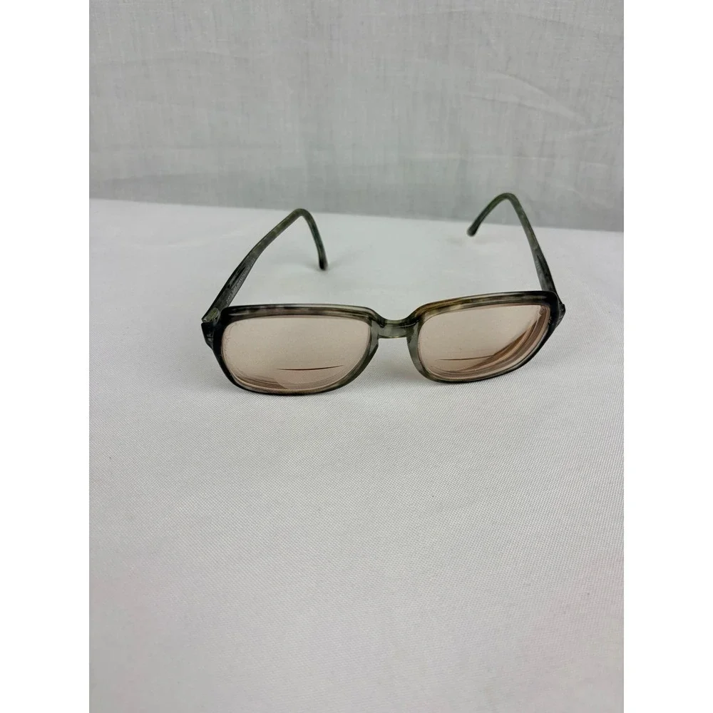 Abbot SRO 145 Handmade USA Grey Marbled Rectangular‎ Bifocal Eyeglasses Frames